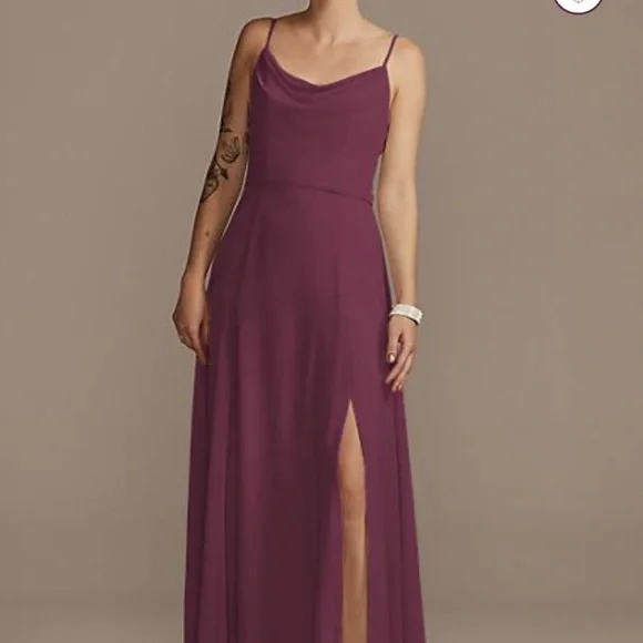 wine color bridesmaid dresses Kanali K Size 12 1728 Wine Bridesmaid Dress main image 0